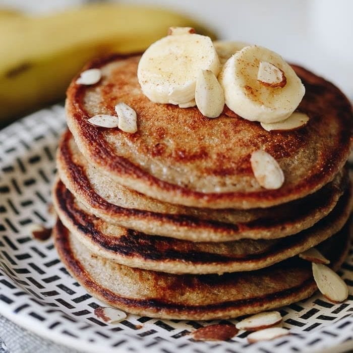 Banana Oat Pancakes Directions, calories, nutrition & more Fooducate