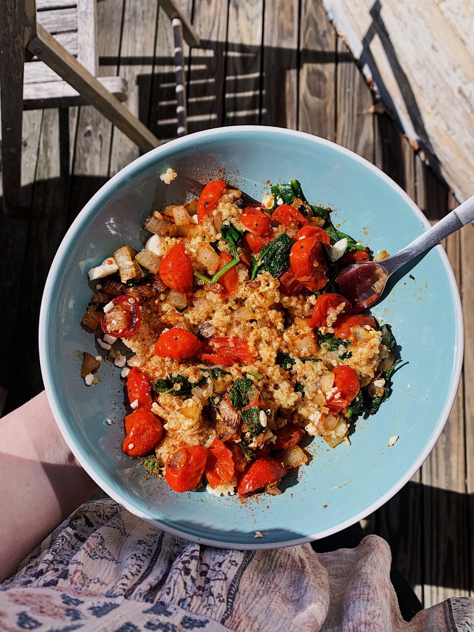 quinoa with sautéed veggies Directions, calories, nutrition & more