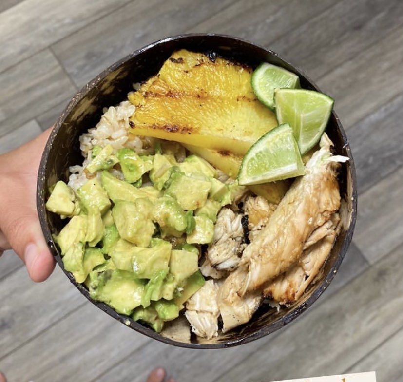 Pineapple Avocado Rice Bowl Directions, calories, nutrition & more