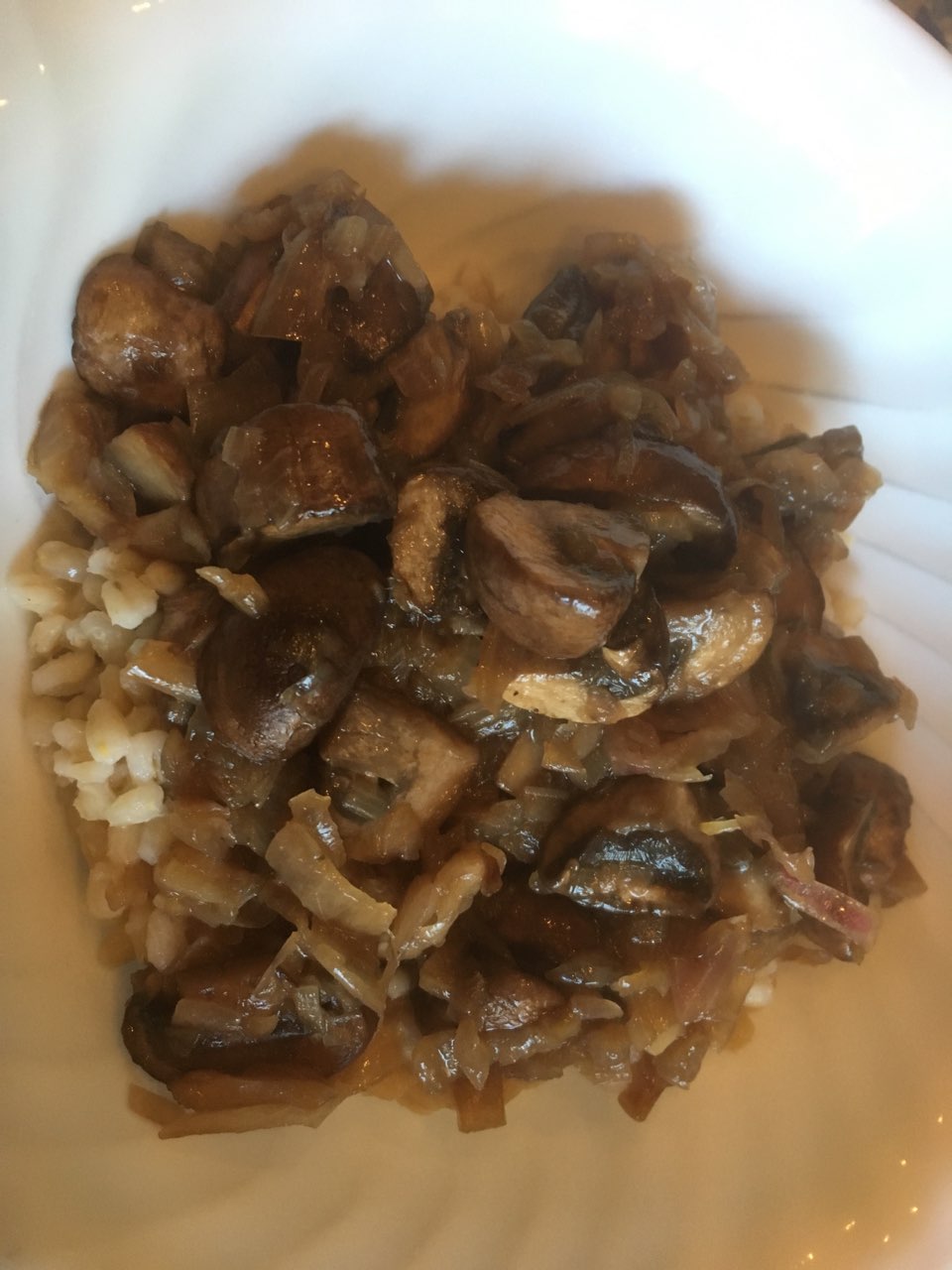 Mushroom and Caramelized Shallot Bowl Directions, calories, nutrition