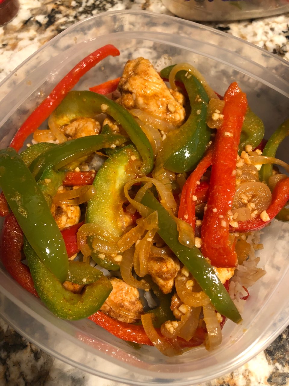 Chicken Fajita over Brown Rice Directions, calories, nutrition & more