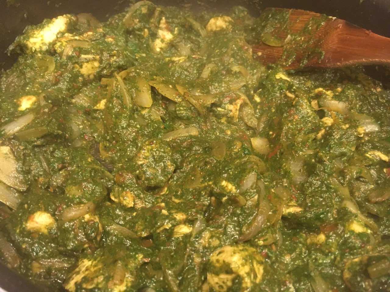 Chicken Spinach Curry Directions, calories, nutrition & more Fooducate