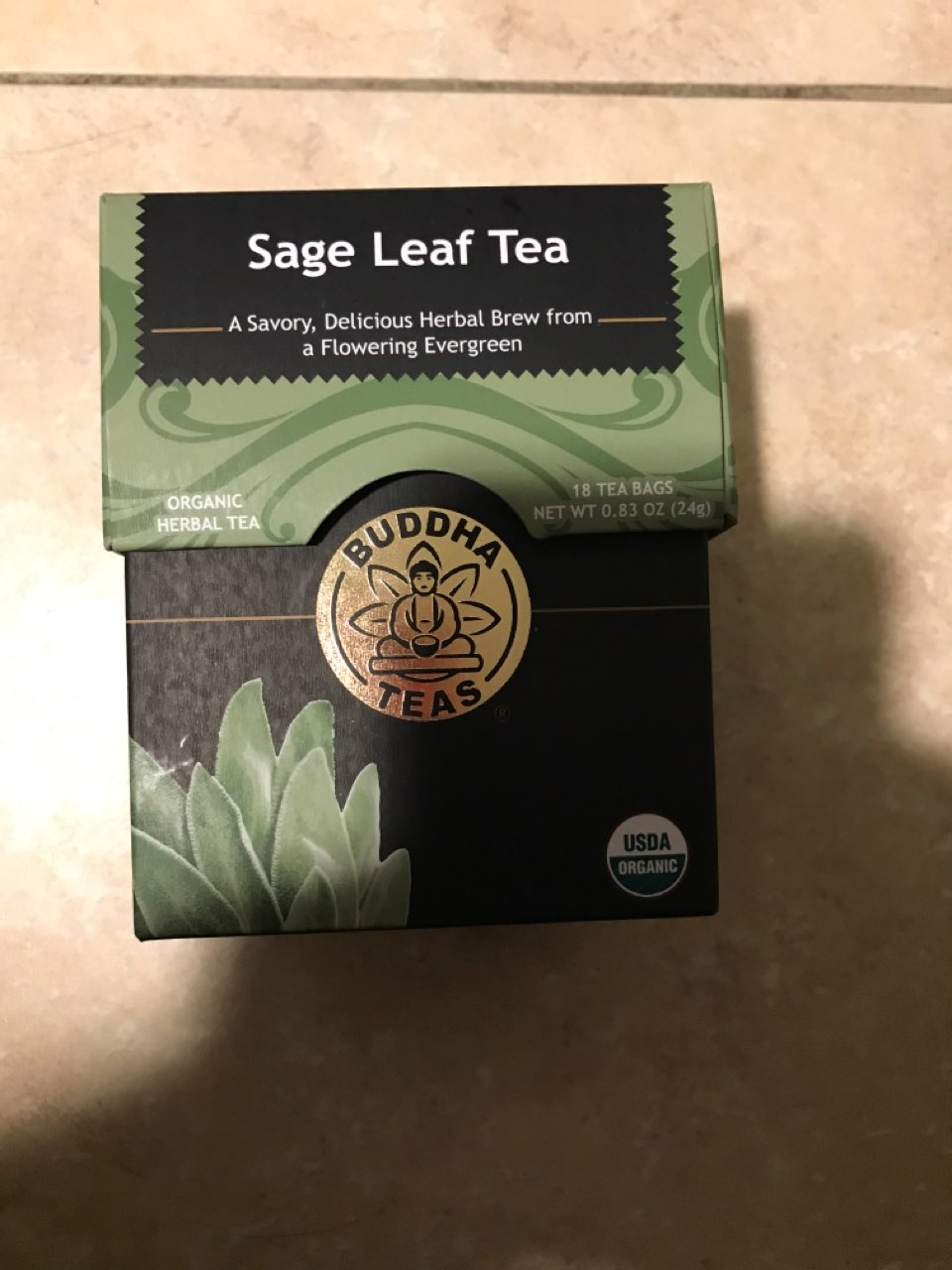 Buddha Teas Sage Leaf Tea Directions, calories, nutrition & more