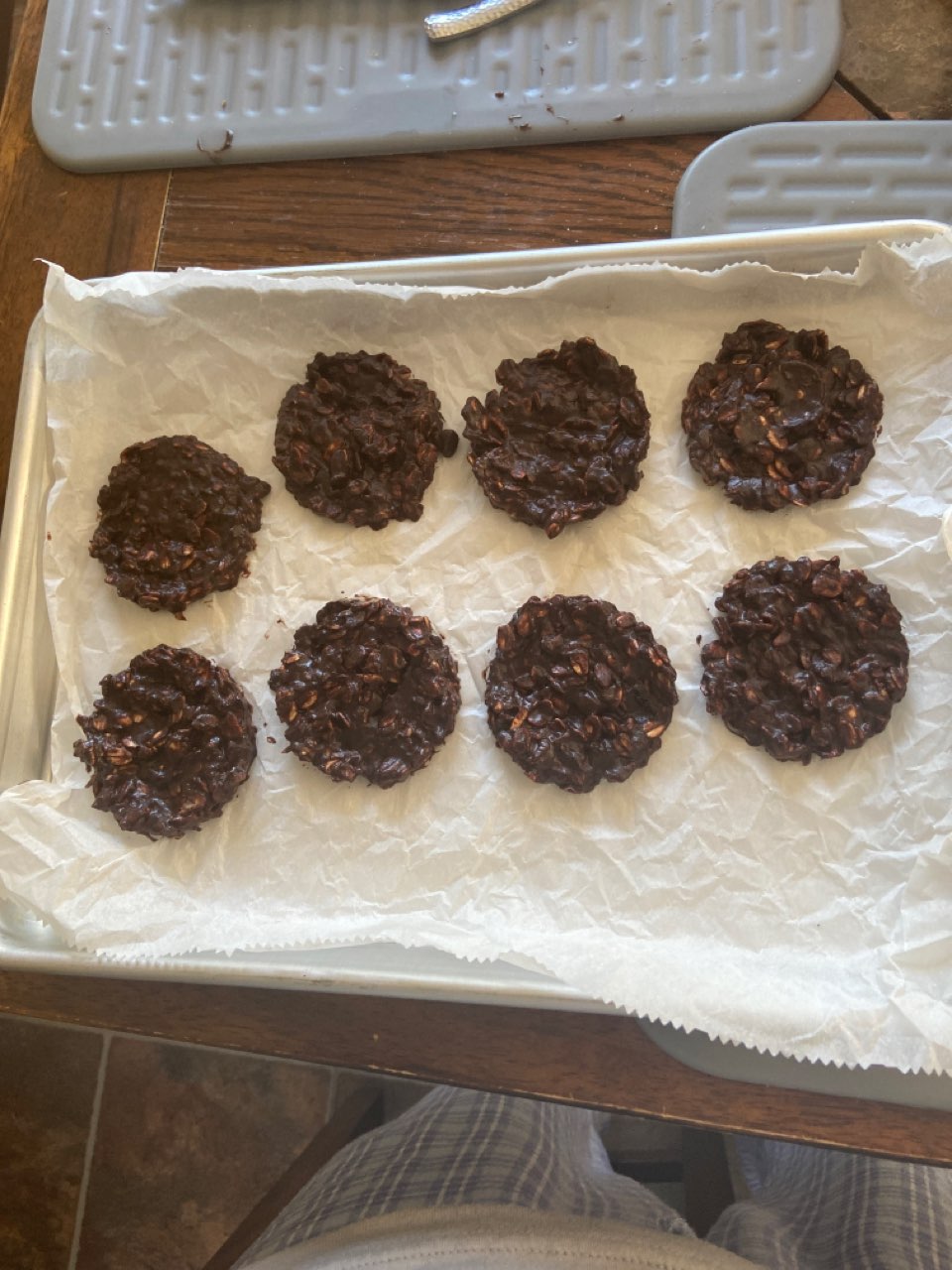 No Bake / Chocolate oatmeal cookies without flour and withou