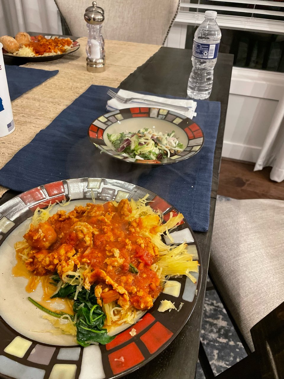 Hot Italian Chicken Sausage Marinara (with optional Spaghett