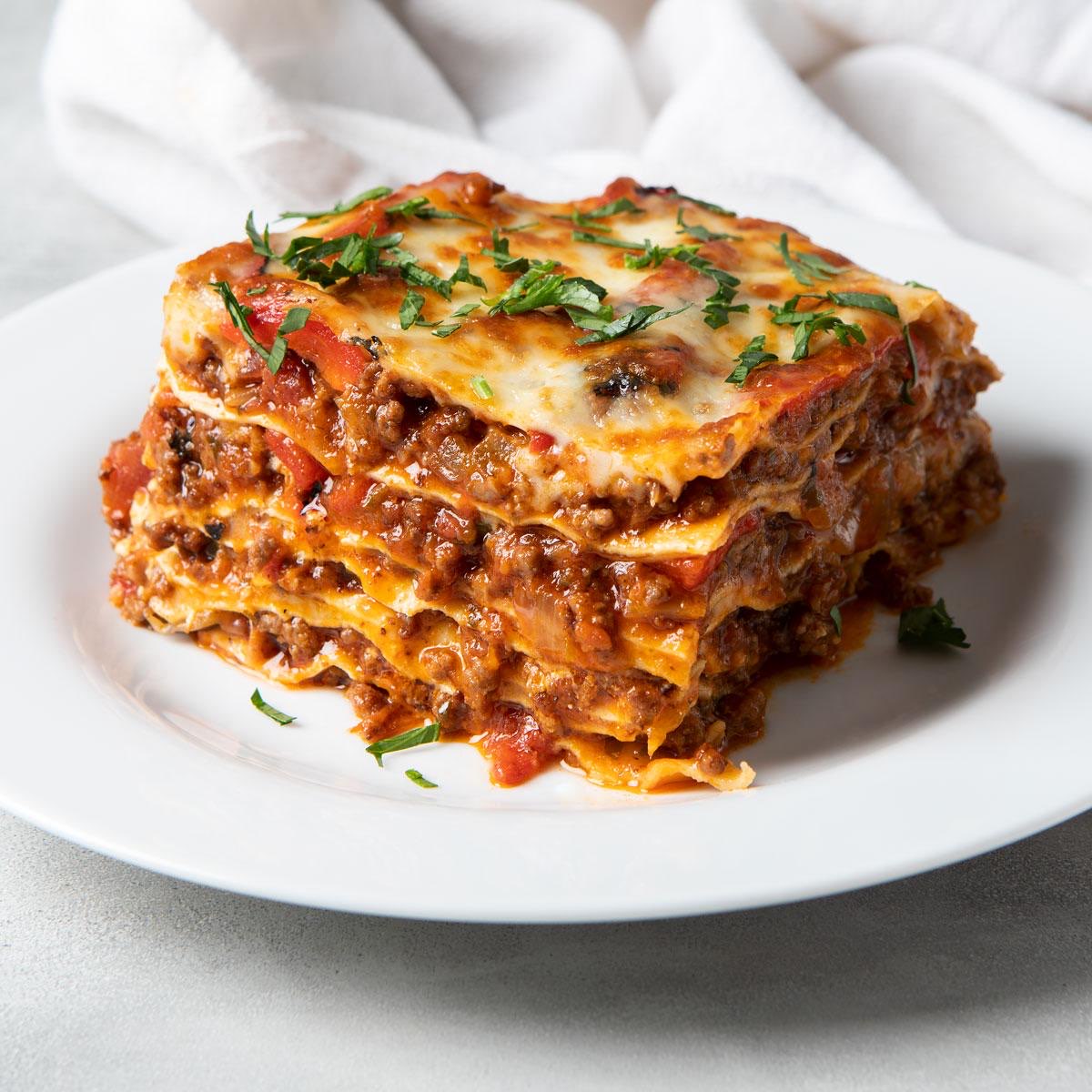 Lasagna Directions, calories, nutrition & more Fooducate