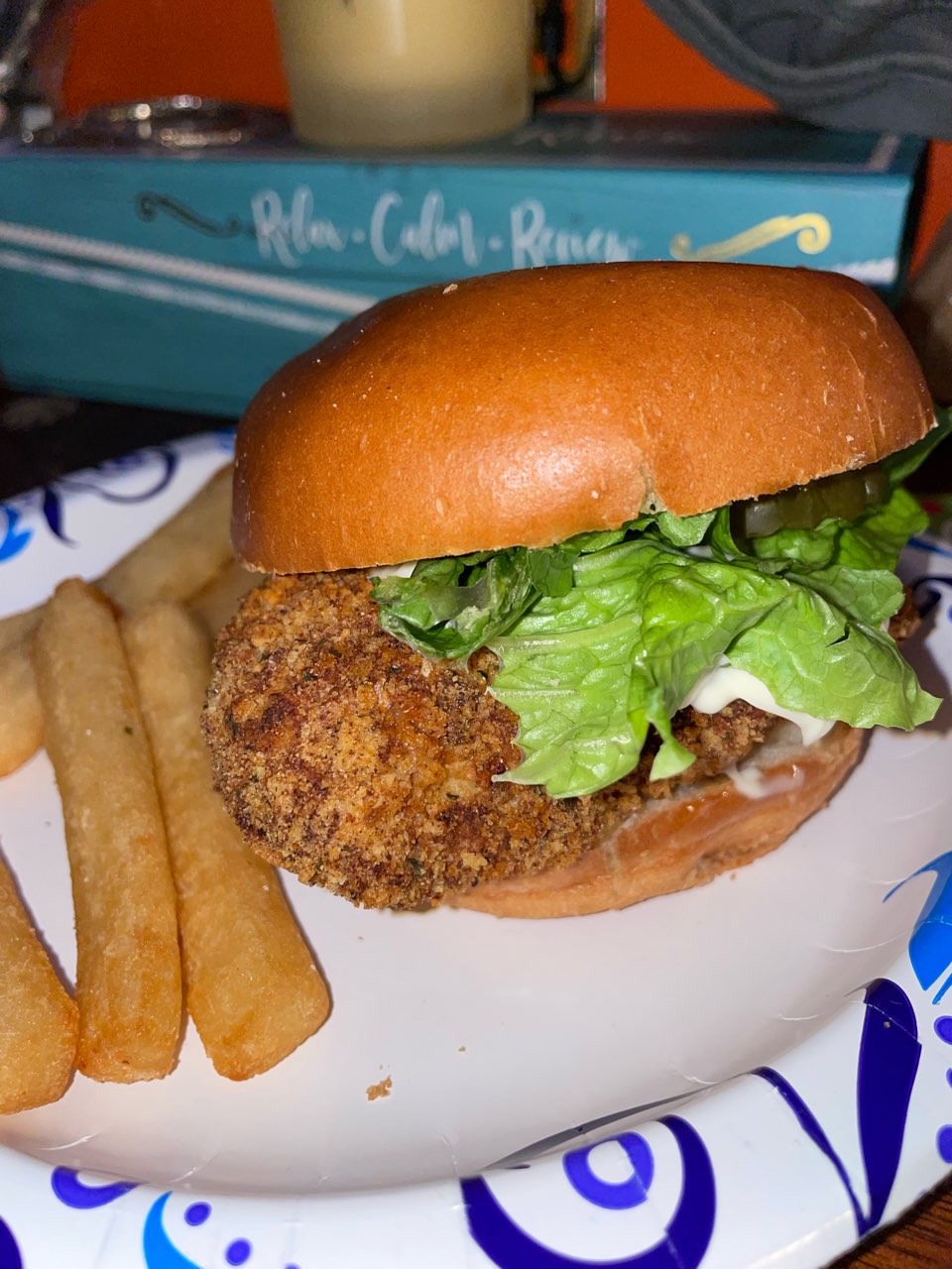 air fryer crispy chicken sandwich Directions, calories, nutrition