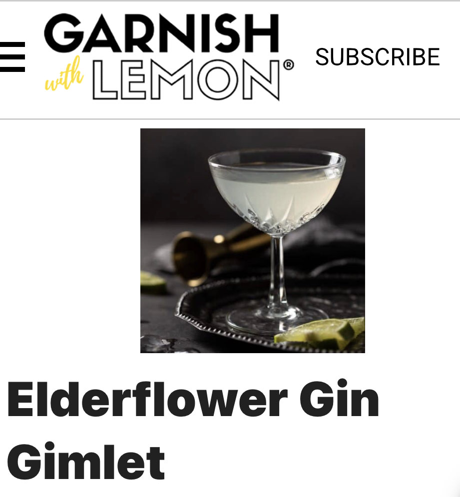Elderflower Gin Gimlet Directions, calories, nutrition & more Fooducate