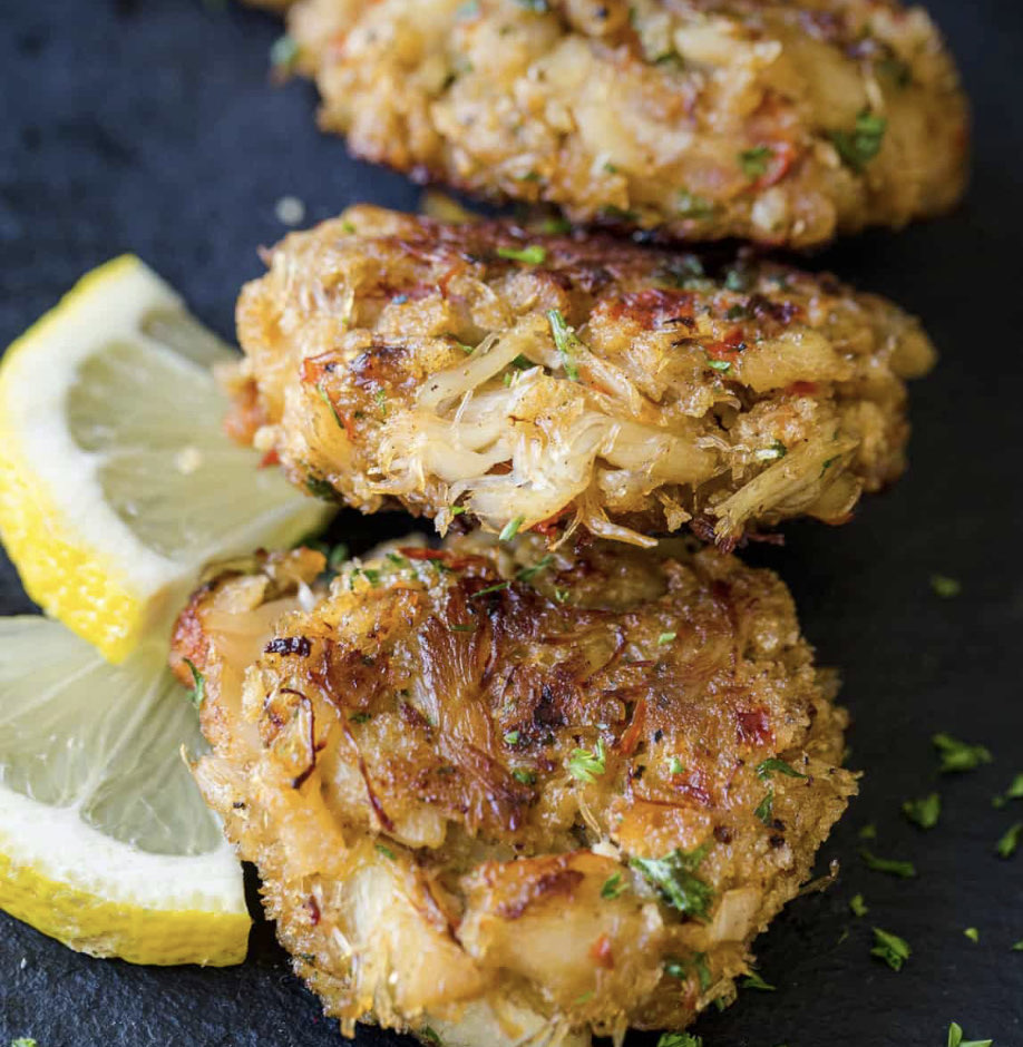 Healthier Crab Cakes Directions, calories, nutrition & more Fooducate