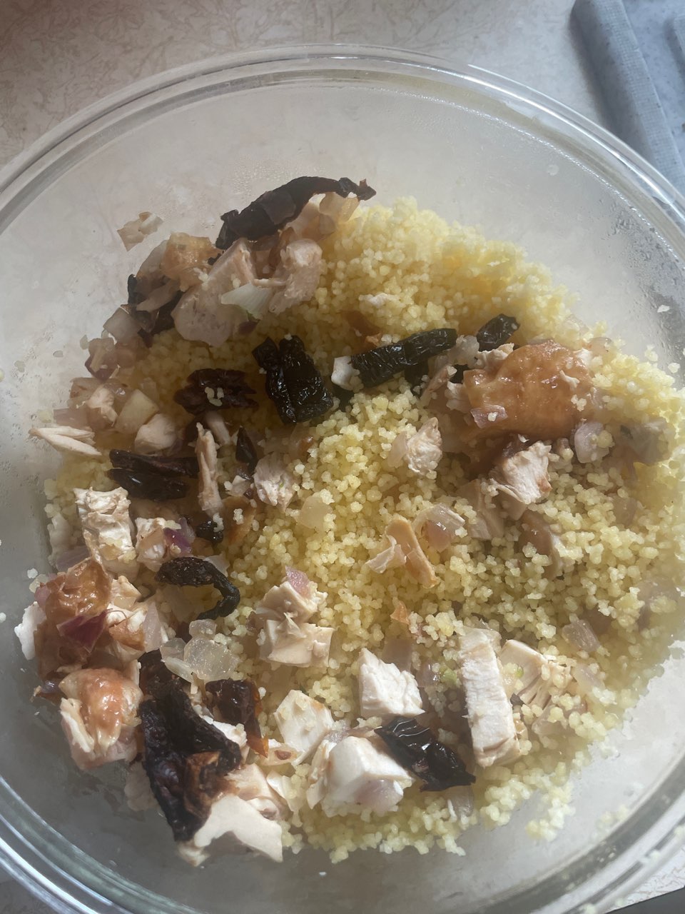 Couscous with chicken and sun dried tomatoes Directions, calories, nutrition & more Fooducate