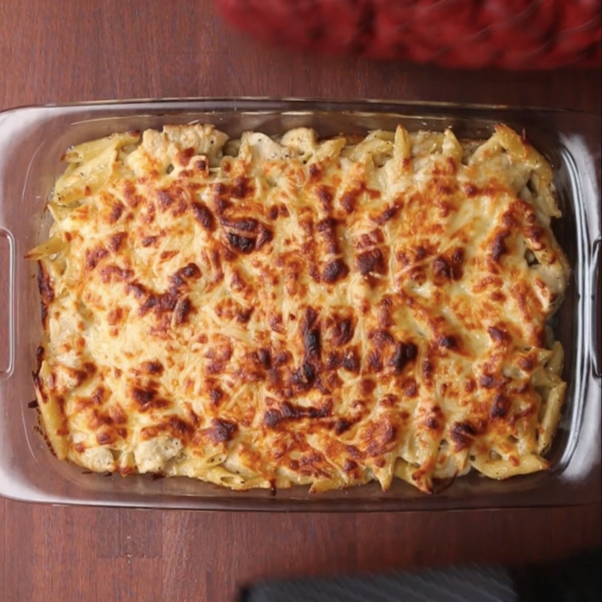 Cheesy Chicken Alfredo Pasta Bake Directions, calories, nutrition
