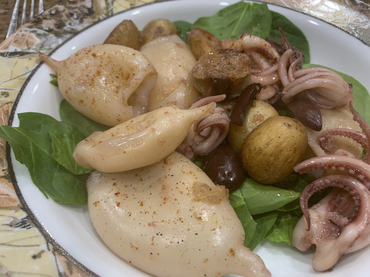 Pan Roasted Calamari with Sausage Directions, calories, nutrition & more Fooducate