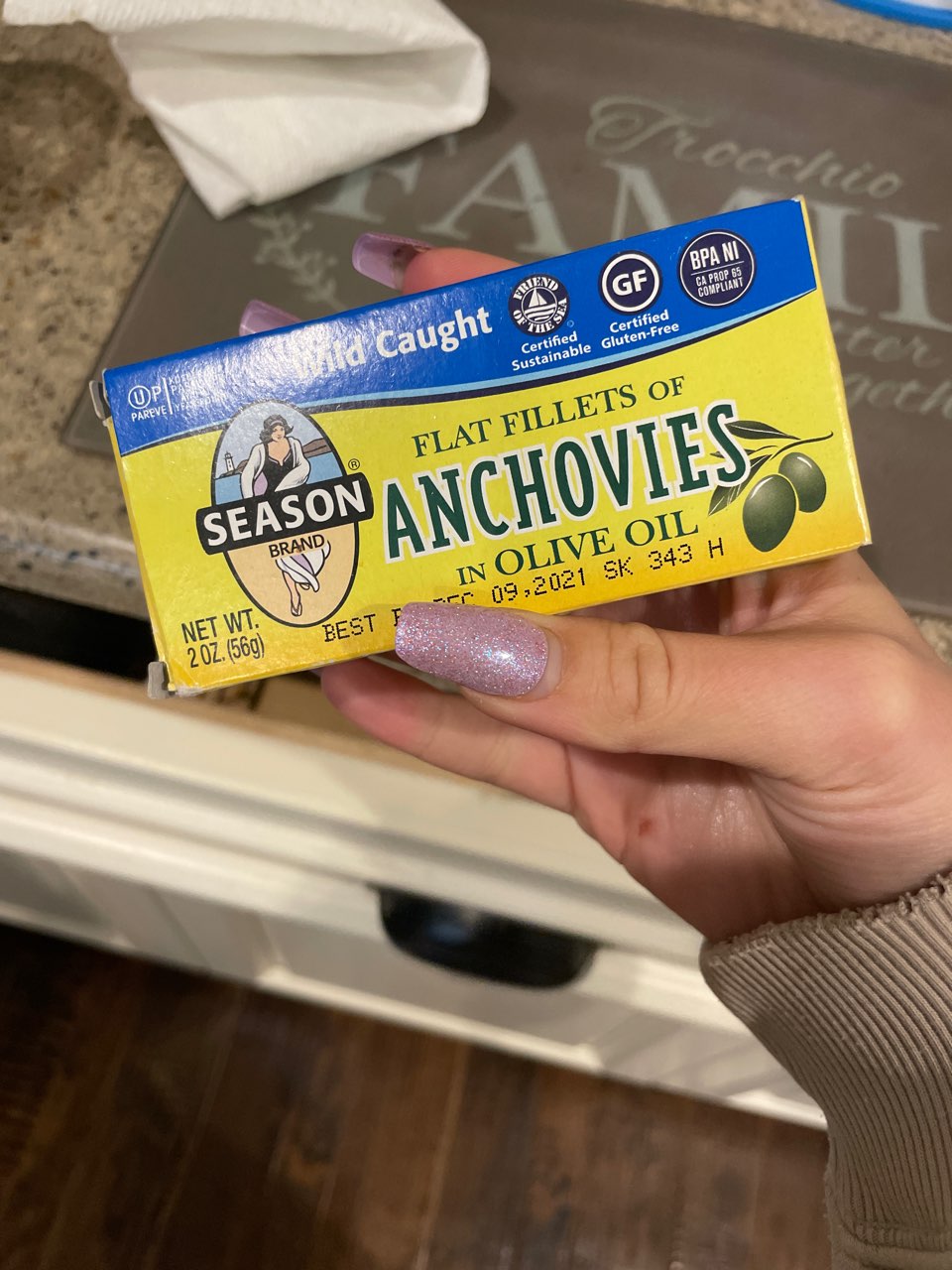 Anchovy Hearts of Palm Pasta Directions, calories, nutrition & more