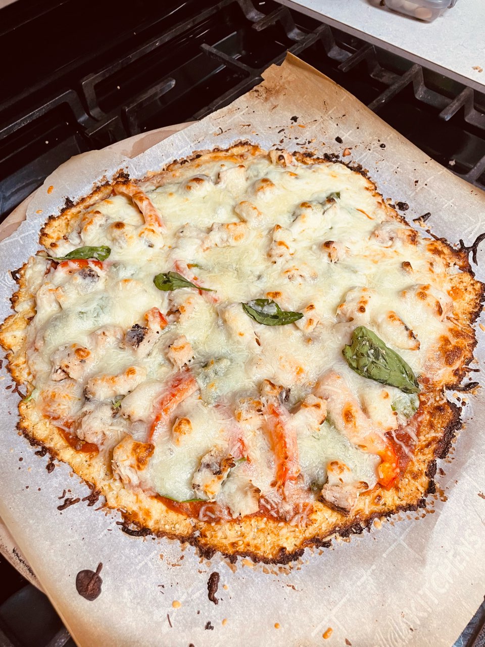 keto cauliflower crust pizza Directions, calories, nutrition & more