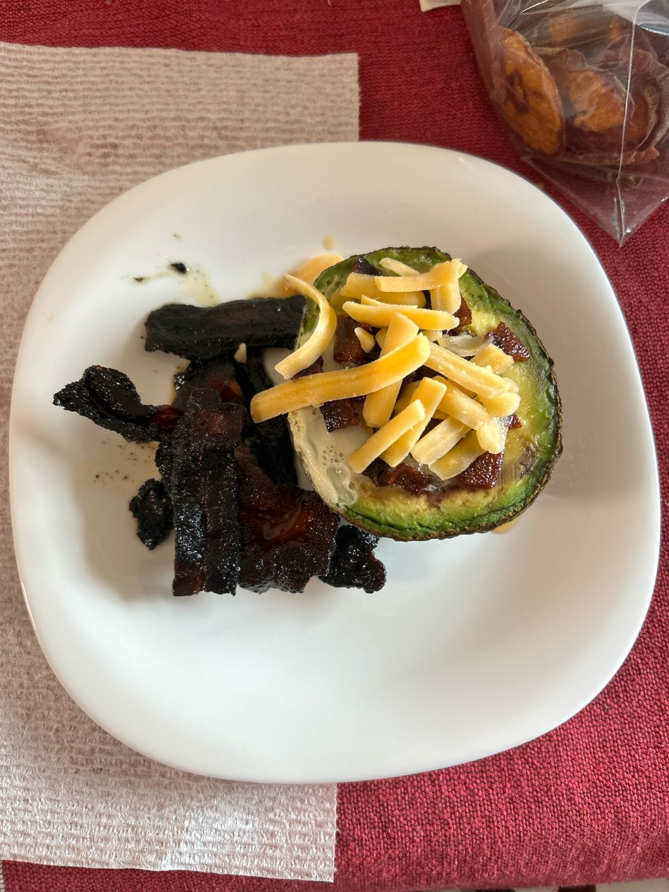 Avocado, bacon, egg and cheese Directions, calories, nutrition & more