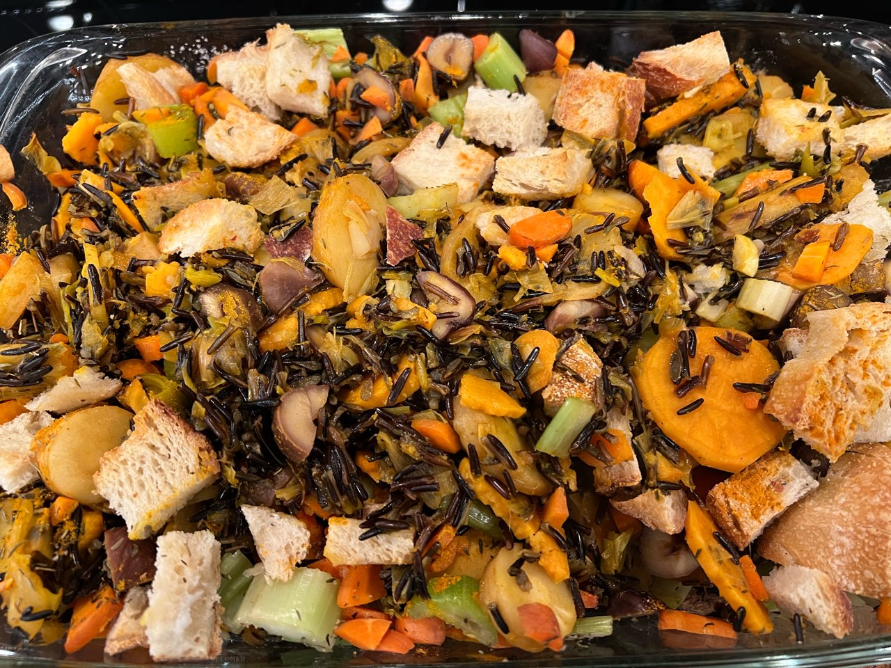 Wild Rice and Chestnut Stuffing Directions, calories, nutrition & more