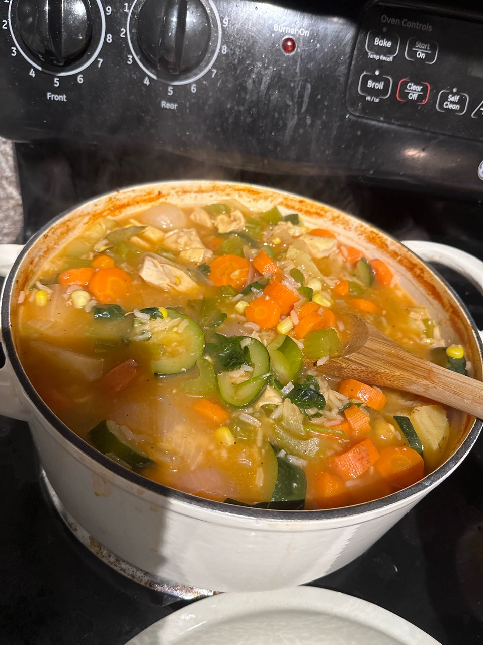 Caldo De Pollo/Mexican Chicken soup Directions, calories, nutrition