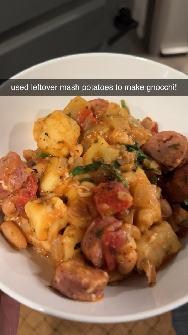 One Pan Sausage White Bean Gnocchi Directions, calories, nutrition