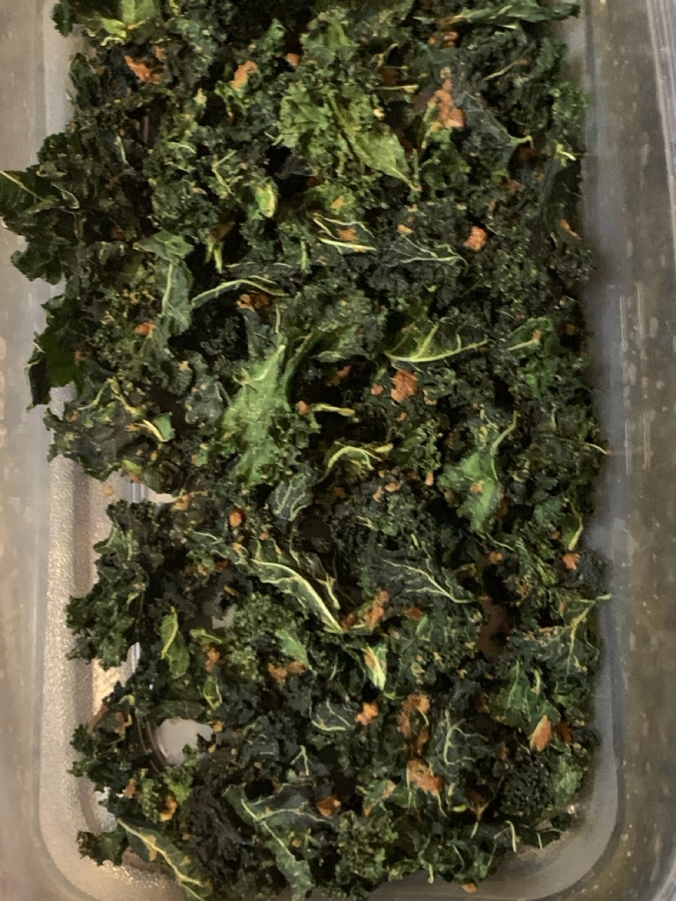 Vegan Cheesy Kale chips dehydrated Directions, calories, nutrition & more Fooducate