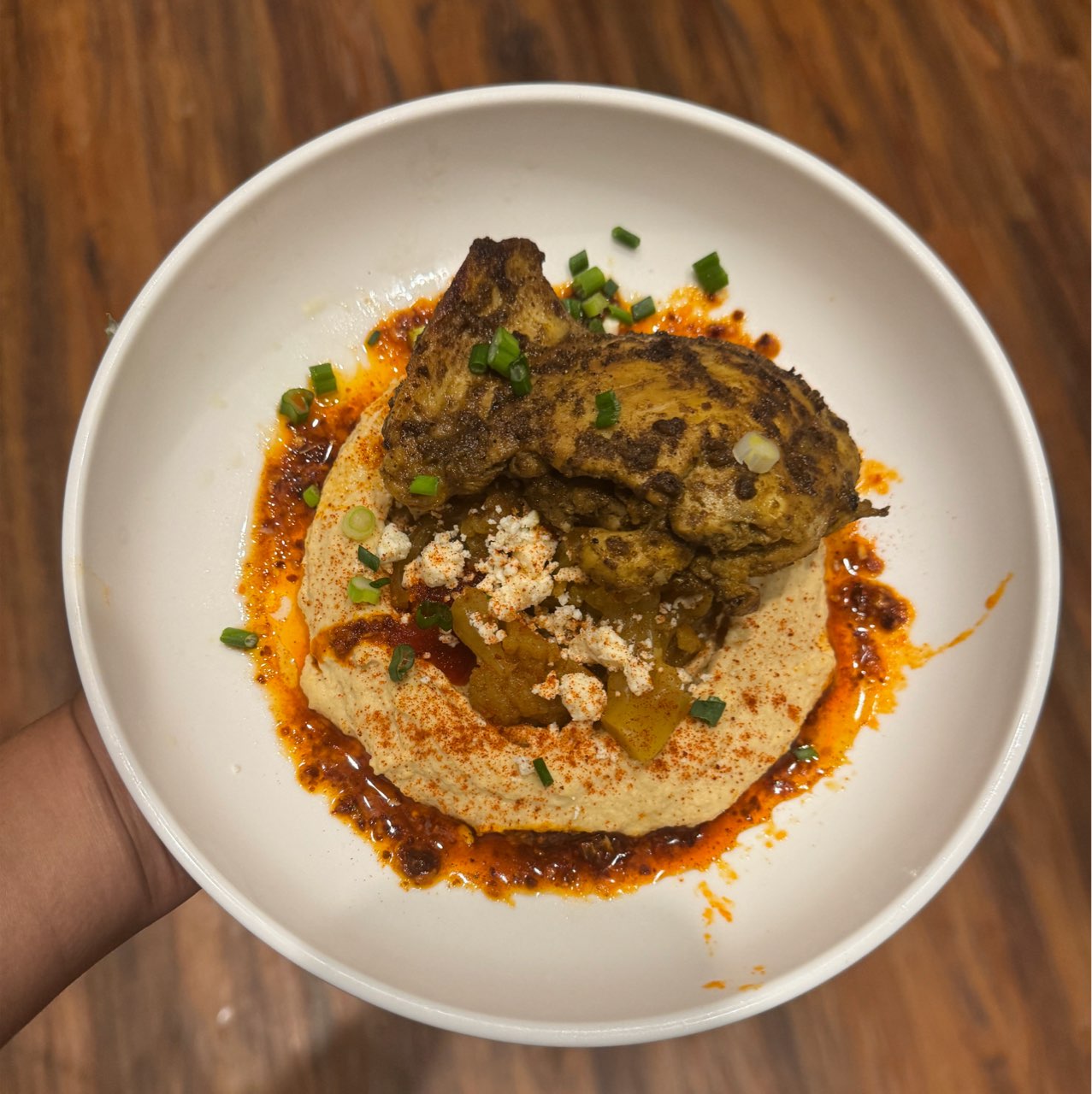 Chicken Shawarma Hummus Bowl Directions, calories, nutrition & more