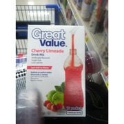 Great Value Sugar Free Drink Mix - Cherry Limeade: Calories, Nutrition