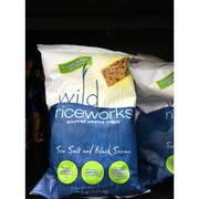 wild riceworks rice crisps sea salt and black sesame calories wild rice works