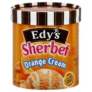 Edy’s Sherbet & Low Fat Ice Cream, Orange Cream: Calories, Nutrition