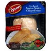 Tyson Chicken Breasts, Boneless Skinless, with Rib Meat, Oven Roasted ...
