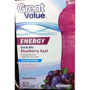 Great Value Blueberry Acai Energy Drink Mix
