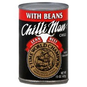 Chilli Man Chili, with Beans, Lean Beef: Calories, Nutrition Analysis ...