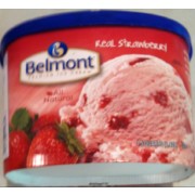 Belmont Real Strawberry Ice Cream: Calories, Nutrition ...