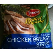 Tyson Grilled & Ready, Fully Cooked Chicken Breast Strips: Calories ...