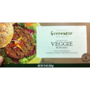 publix greenwise burgers veggie calories nutrition analysis