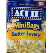 Act Ii Butter Lovers Popcorn Calories Nutrition Analysis More Fooducate