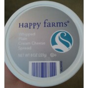Happy Farms Whipped Plain Cream Cheese Spread: Calories, Nutrition