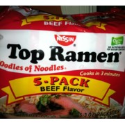 Nissin Top Ramen Beef Flavor Noodles Calories Nutrition Analysis More Fooducate