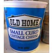 Old Home Small Curd Cottage Cheese Calories Nutrition Analysis