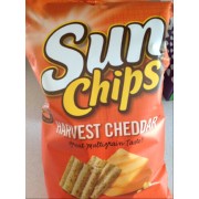 sun chips multigrain snacks harvest cheddar calories nutrition