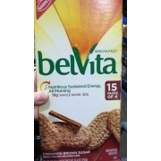 belVita Breakfast Biscuit, Cinnamon Brown Sugar: Calories, Nutrition