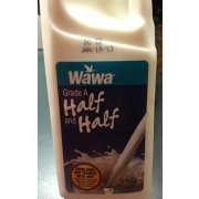 Wawa Grade A Half Half Milk Calories Nutrition Analysis More Fooducate