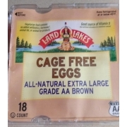 Land O'Lakes Extra Large Grade AA Brown Eggs: Calories, Nutrition ...