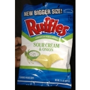 Ruffles Sour Cream & Onion Potato Chips: Calories, Nutrition Analysis ...