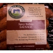Niman Ranch Sausage, Italian, Spicy: Calories, Nutrition Analysis ...