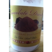 Health Wise Chocolate Shake, Nutritional Supplement: Calories ...