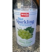 Weis Diet Sparkling Water White Grape Calories Nutrition Analysis More Fooducate