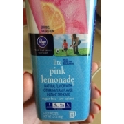 Kroger Lite Pink Lemonade: Calories, Nutrition Analysis & More | Fooducate