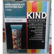 Kind Bar Dark Chocolate Sea Salt Calories Kind Bar Dark Chocolate Sea Salt Calories