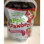 Winn Dixie Fruit Puree, Blended, Fruit Pouch, Apple Strawberry ...