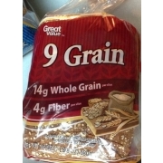 Great Value 9 Grain Bread Calories Nutrition Analysis More Great Value 9 Grain Bread Nutrition Grade B Plus 120 Calories
