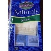 Cache Valley Cheese, Naturals Swiss Slices: Calories, Nutrition ...
